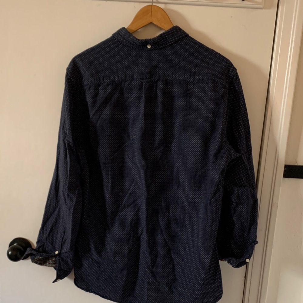 H&M Dark Blue Shirt with Multicolor Dots - Picture 8 of 8